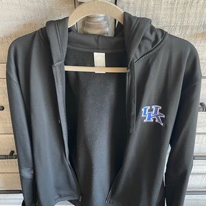 Russell Athletic University of Kentucky Black Women's Hoodie with Silver Label